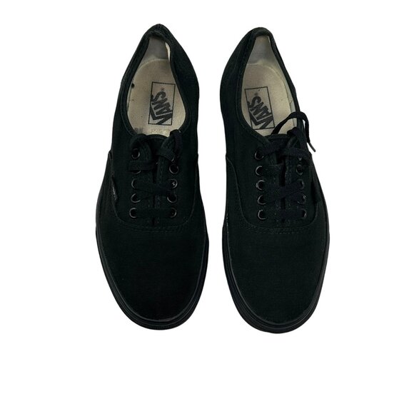 Vans Mens 9 Authentic Low-Top Casual Sneakers Black Canvas Shoes - Picture 7 of 13